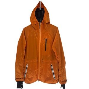 Vintage Nike 2005 Orange Seam Sealed Running Winbreaker Rain Jacket Y2K Men Med